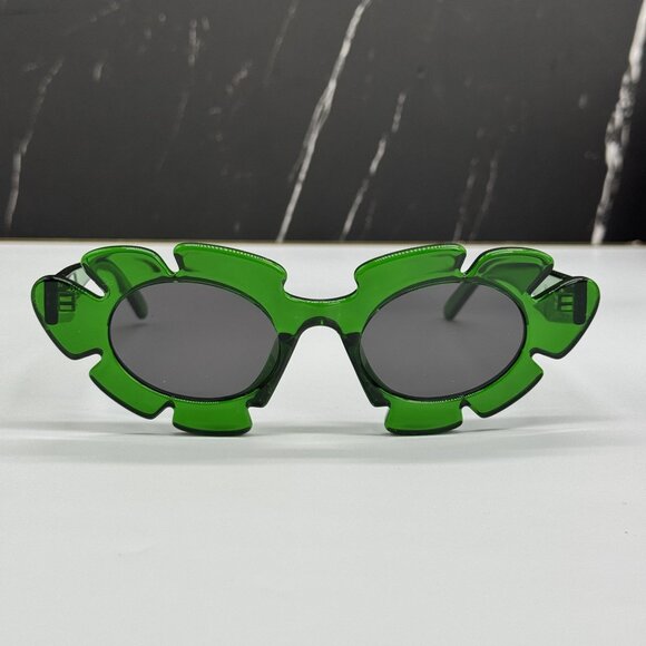 NEW LOEWE LW40088U 98A WOMEN SUNGLASSES GREEN LOEWE EYEWEAR - Picture 2 of 11